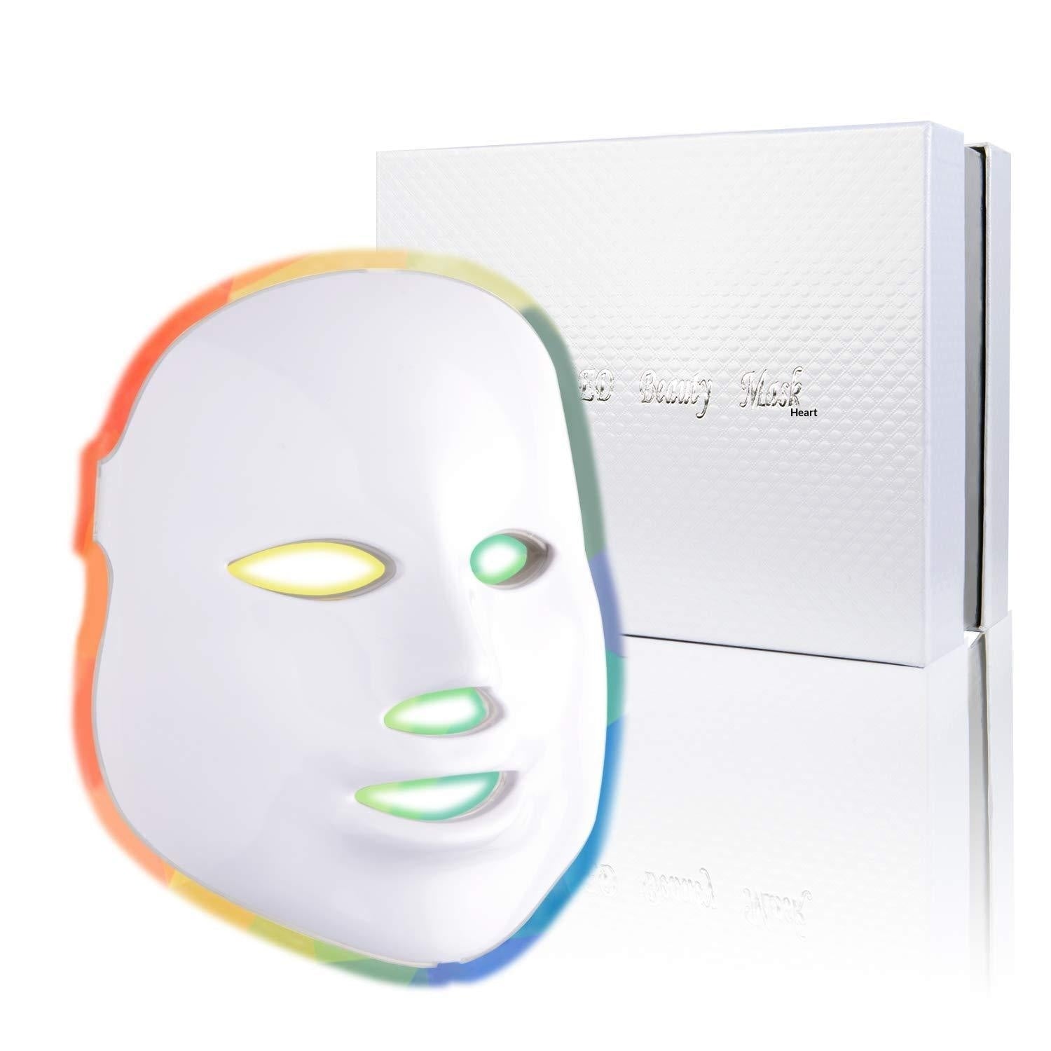 Masque LED 7 Couleurs Visage – Luminothérapie Anti-Âge | Lumiskin
